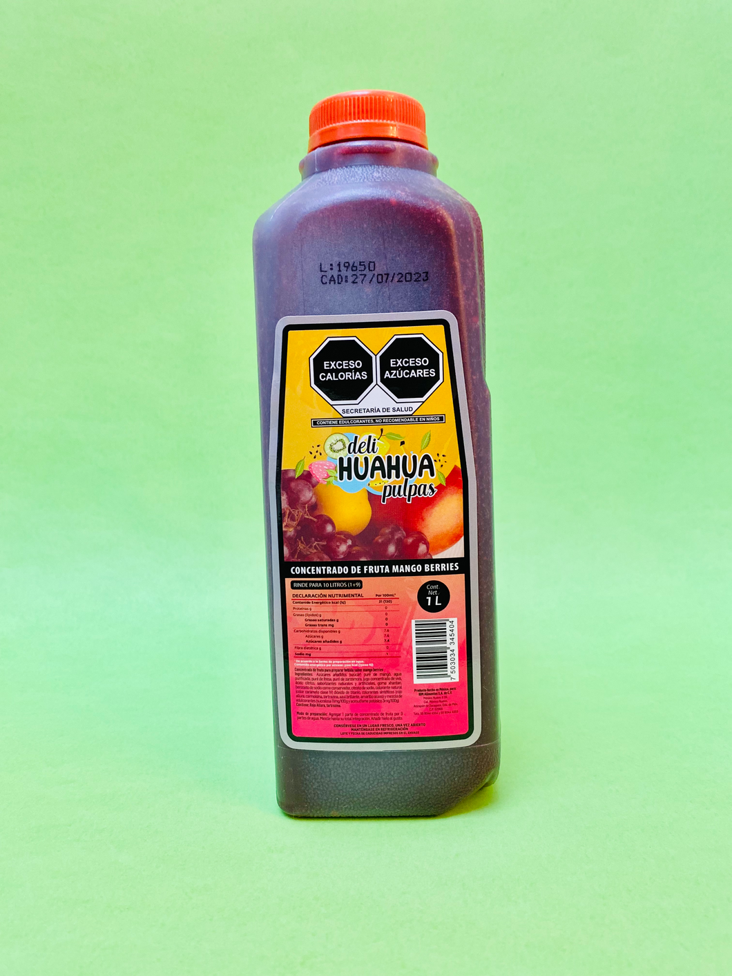 Pulpa de fruta sabor Mango Berries